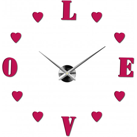 Adhesive wall clock, luxury wall clock, plastic clock