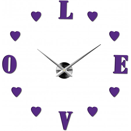 Adhesive wall clock, luxury wall clock, plastic clock