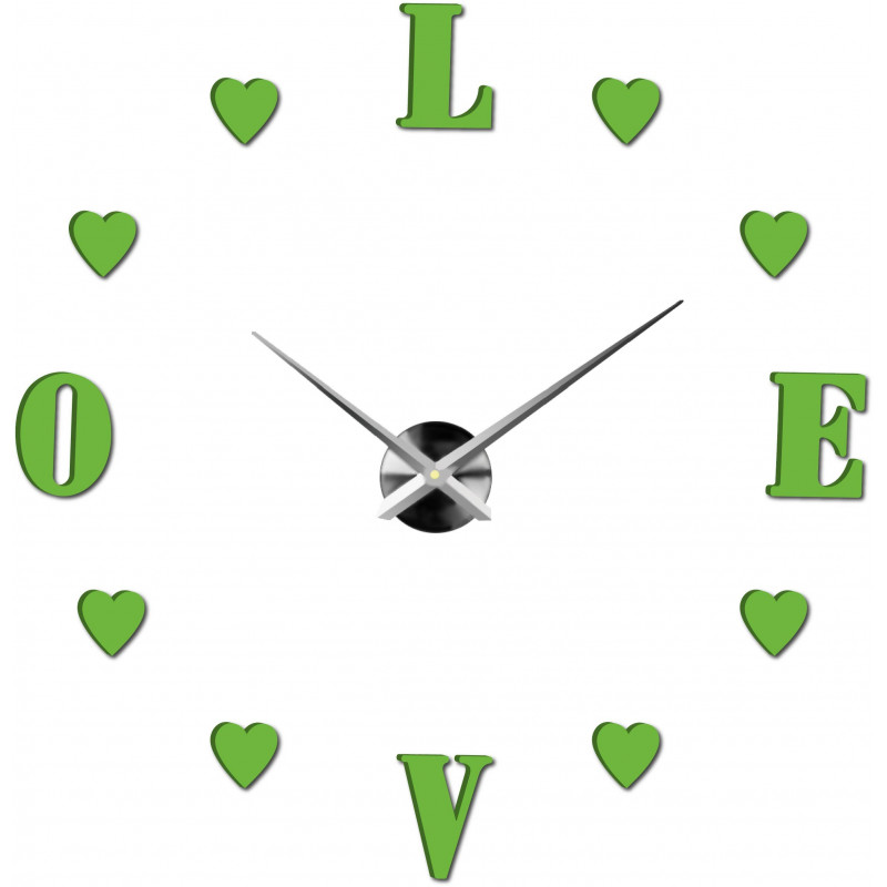 Adhesive wall clock, luxury clock on stent, plastic clock