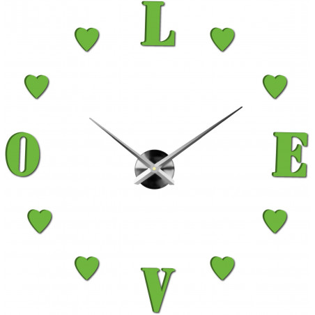 Adhesive wall clock, luxury clock on stent, plastic clock