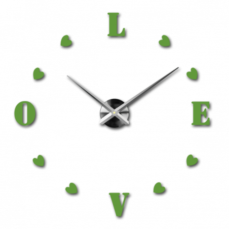 Adhesive wall clock, luxury clock on stent, plastic clock