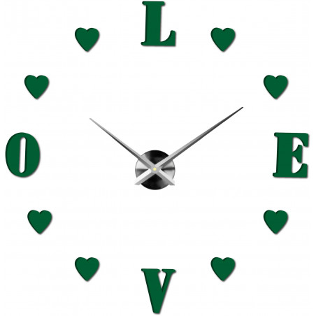 Adhesive wall clock, luxury clock on stent, plastic clock