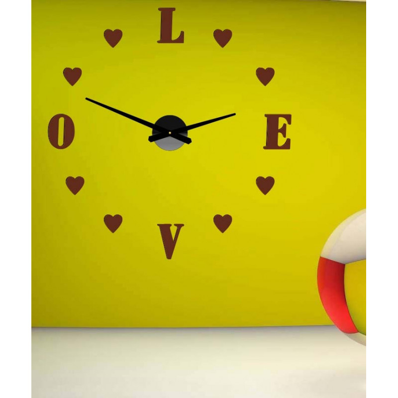 Adhesive wall clock, luxury clock on stent, plastic clock