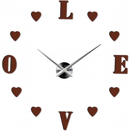 Adhesive wall clock, luxury wall clock, plastic clock