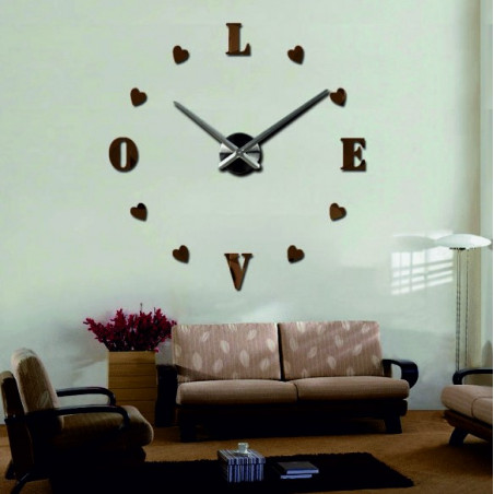 Adhesive wall clock, luxury clock on stent, plastic clock