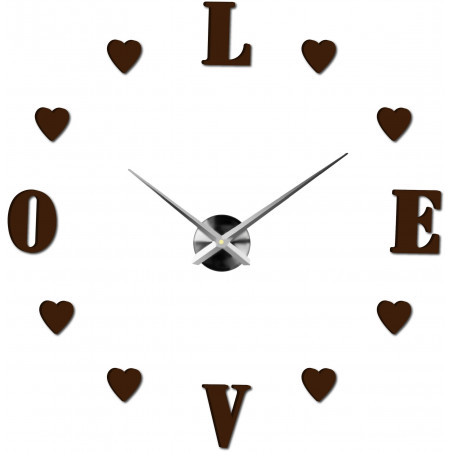 Adhesive wall clock, luxury wall clock, plastic clock