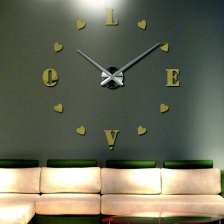 Adhesive wall clock, luxury clock on stent, plastic clock