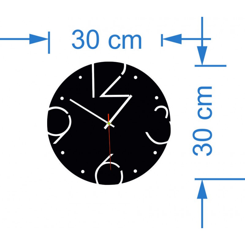 Dimensions of wooden wall clocks, vintage wall clocks, retro decoration