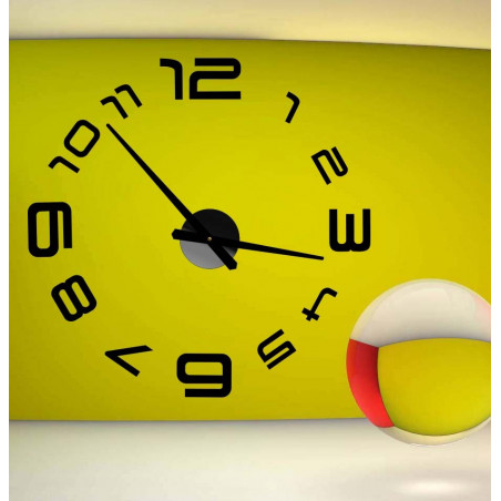 Stick-on wall clocks,luxury stent clocks,plastic clocks