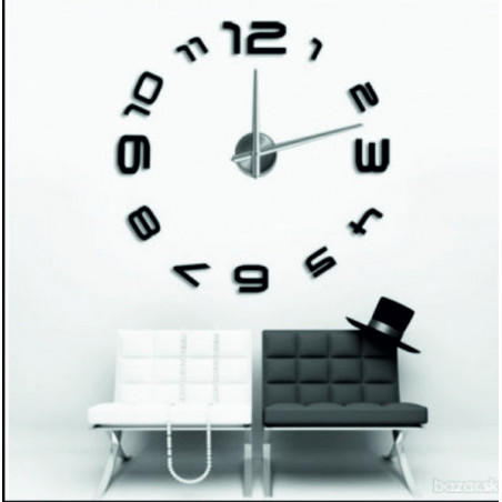 Stick-on wall clocks,luxury stent clocks,plastic clocks
