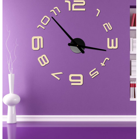 Stick-on wall clocks,luxury stent clocks,plastic clocks