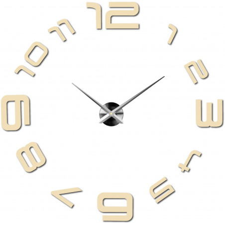 Stick-on wall clocks,luxury stent clocks,plastic clocks