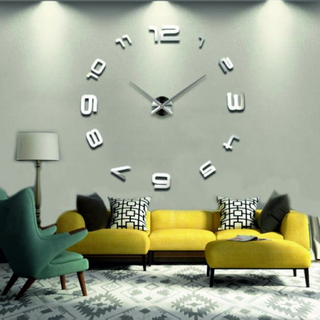 Stick-on wall clocks,luxury stent clocks,plastic clocks