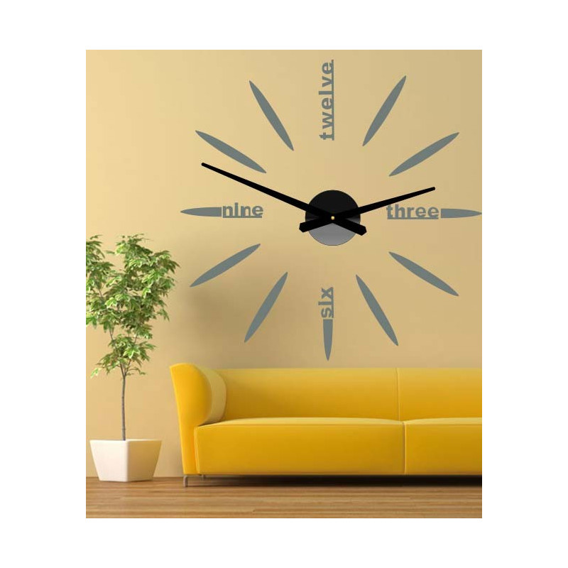 Adhesive wall clock, luxury wall clock, plastic clock