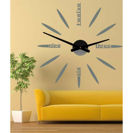 Adhesive wall clock, luxury wall clock, plastic clock