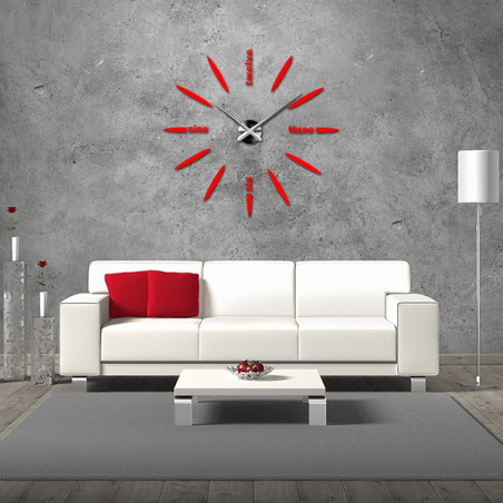 Adhesive wall clock, luxury wall clock, plastic clock