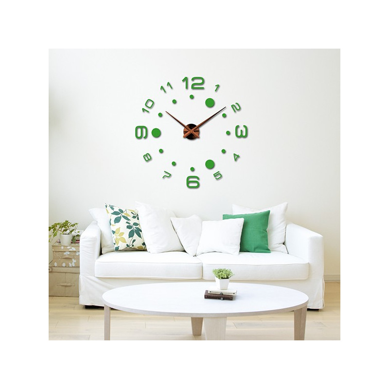 Stick-on wall clocks,luxury stent clocks,plastic clocks
