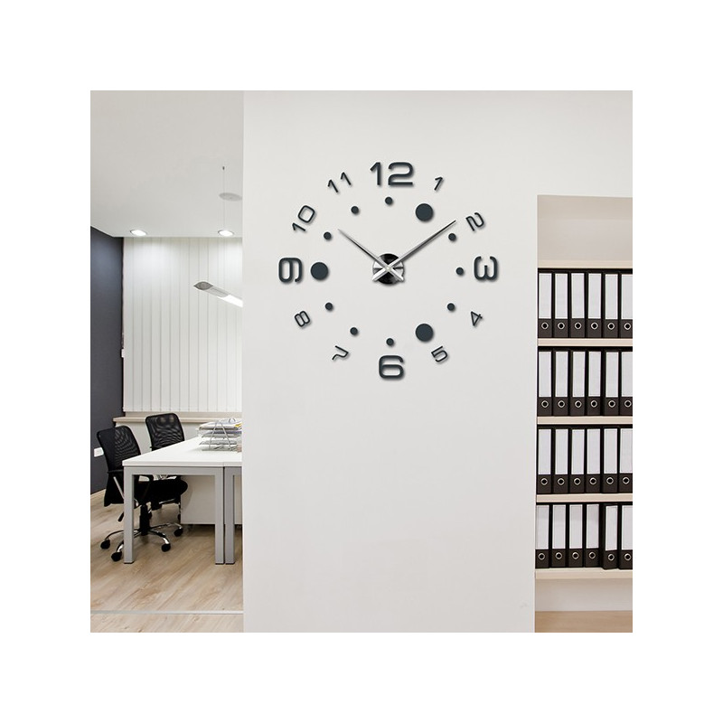 Stick-on wall clocks,luxury stent clocks,plastic clocks
