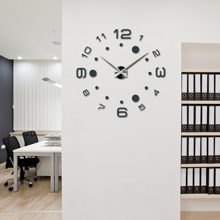 Stick-on wall clocks,luxury stent clocks,plastic clocks