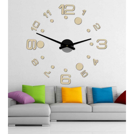 Stick-on wall clocks,luxury stent clocks,plastic clocks