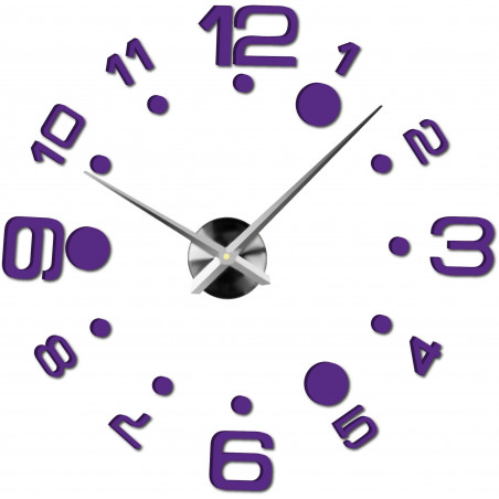 Stick-on wall clocks,luxury stent clocks,plastic clocks