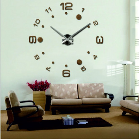 Stick-on wall clocks,luxury stent clocks,plastic clocks