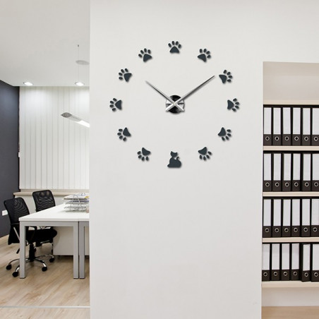 Adhesive wall clock, luxury wall clock, plastic clock
