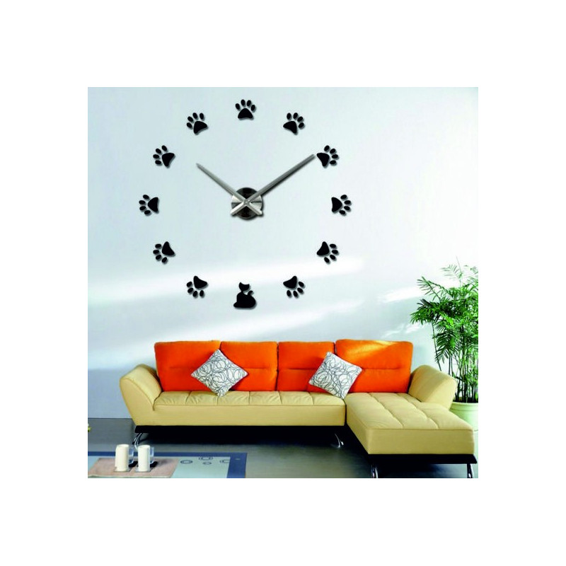 Adhesive wall clock, luxury wall clock, plastic clock