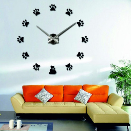 Adhesive wall clock, luxury wall clock, plastic clock