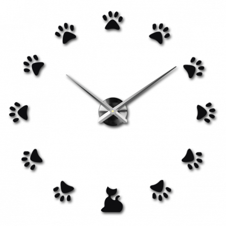 Adhesive wall clock, luxury wall clock, plastic clock