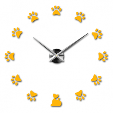 Adhesive wall clock, luxury wall clock, plastic clock