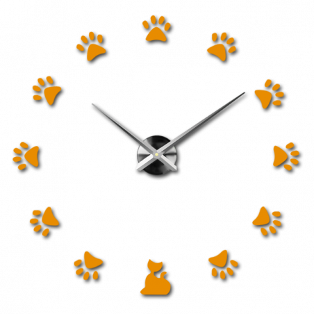 Adhesive wall clock, luxury wall clock, plastic clock