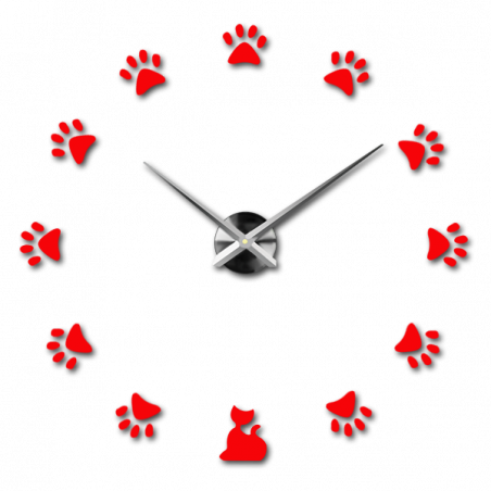 Adhesive wall clock, luxury wall clock, plastic clock