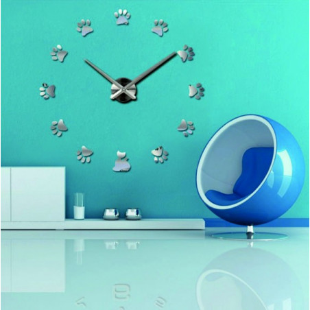 Adhesive wall clock, luxury wall clock, plastic clock