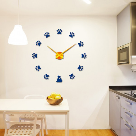 Adhesive wall clock, luxury wall clock, plastic clock