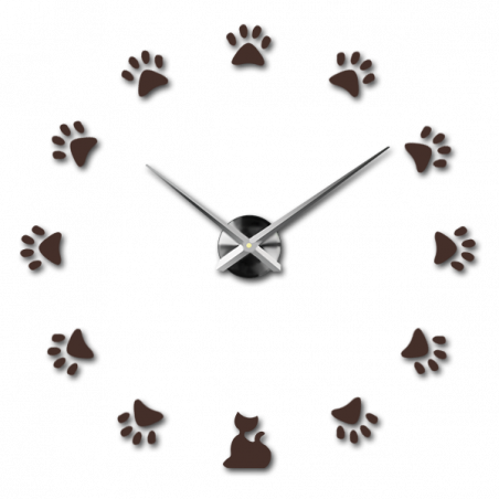 Adhesive wall clock, luxury wall clock, plastic clock