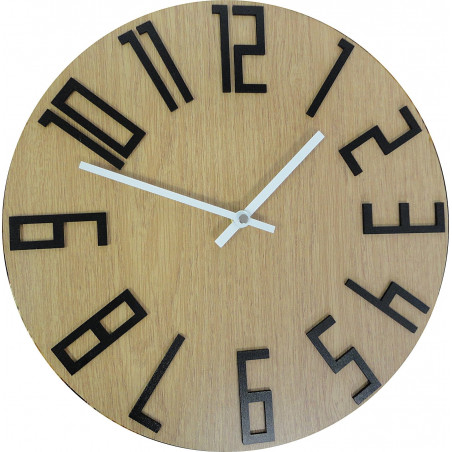 Modern wall clock, wall clock made of wood, plywood Modern wall clock, wall clock made of wood, plywood