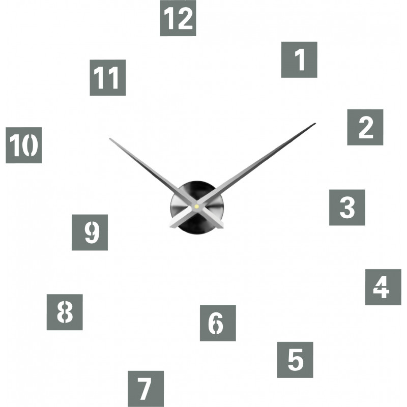 Adhesive wall clock, luxury clock on stent, plastic clock