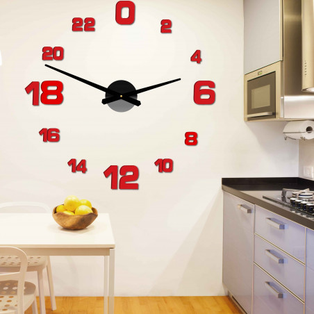 Adhesive wall clock, luxury wall clock, plastic clock