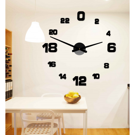 Adhesive wall clock, luxury wall clock, plastic clock