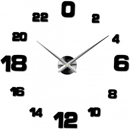 Adhesive wall clock, luxury wall clock, plastic clock