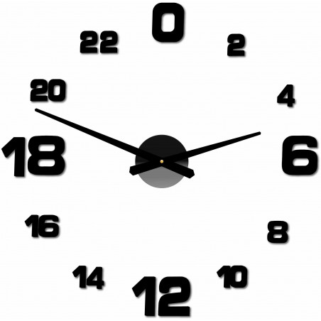 Adhesive wall clock, luxury wall clock, plastic clock