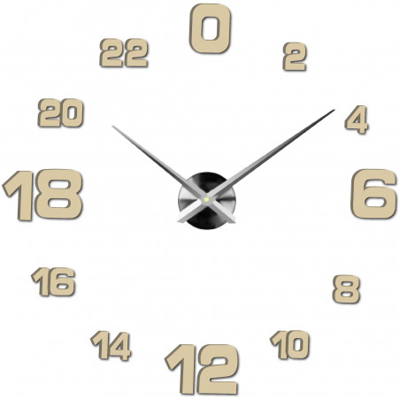 Adhesive wall clock, luxury wall clock, plastic clock