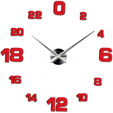 Adhesive wall clock, luxury wall clock, plastic clock