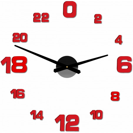 Adhesive wall clock, luxury wall clock, plastic clock