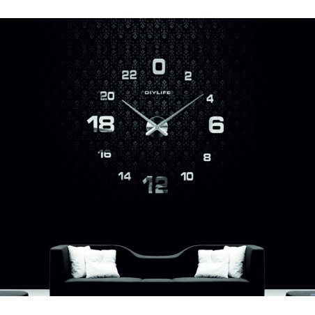 Adhesive wall clock, luxury wall clock, plastic clock