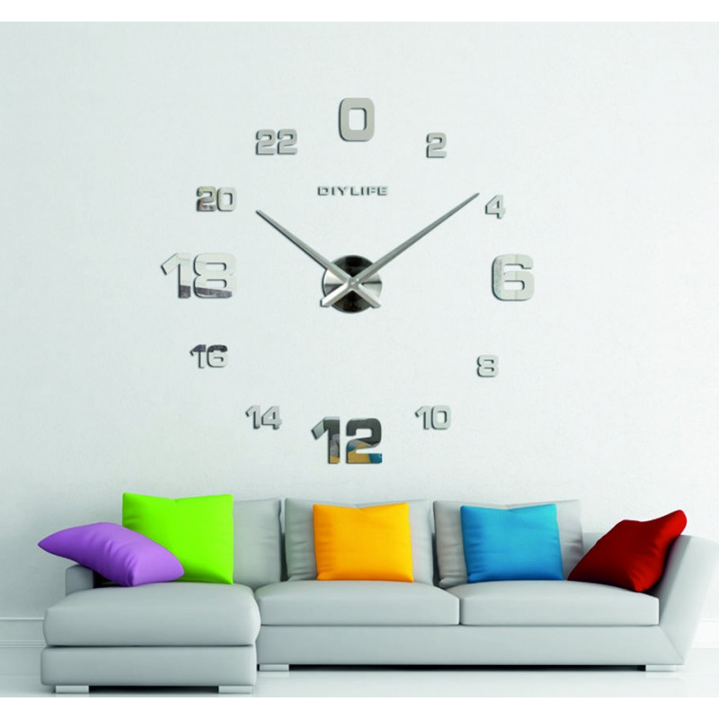 Adhesive wall clock, luxury wall clock, plastic clock