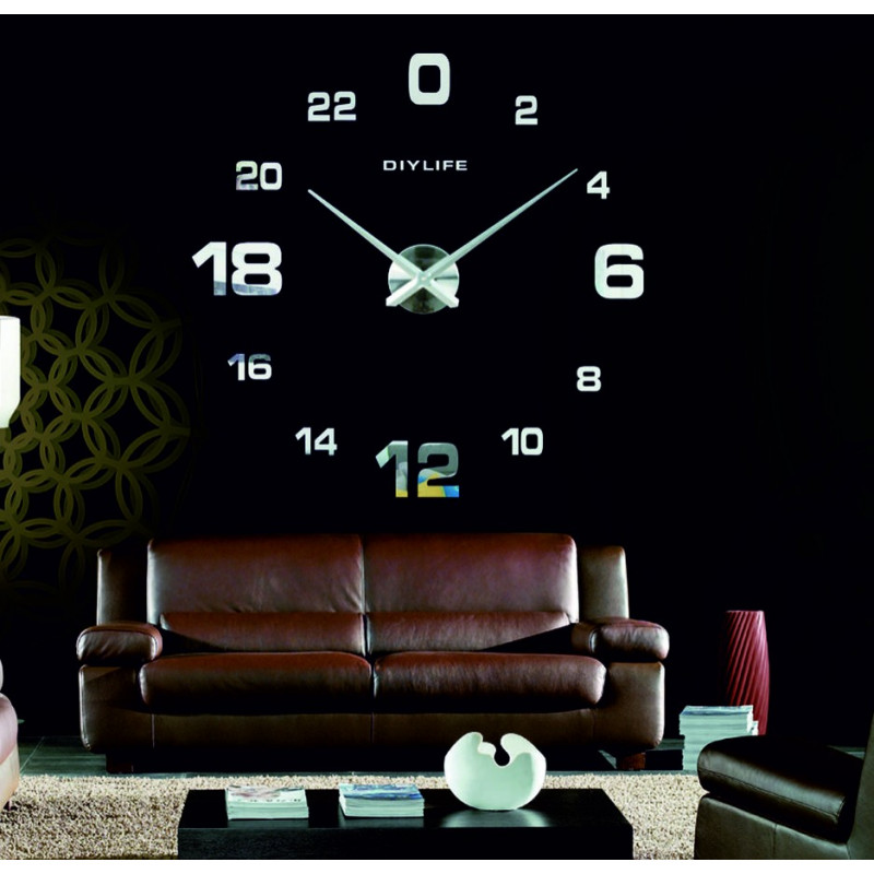 Adhesive wall clock, luxury wall clock, plastic clock