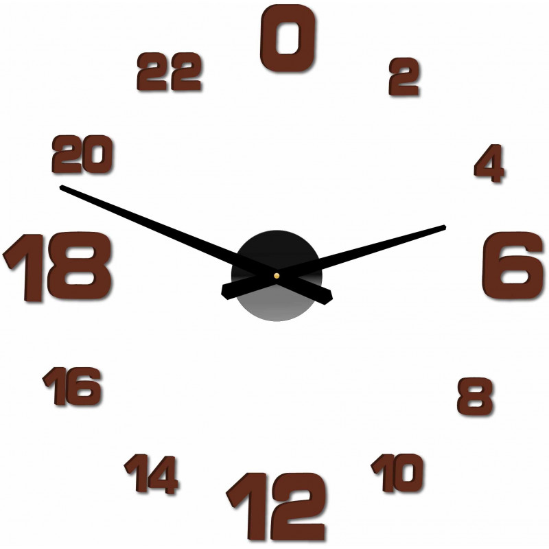 Adhesive wall clock, luxury wall clock, plastic clock