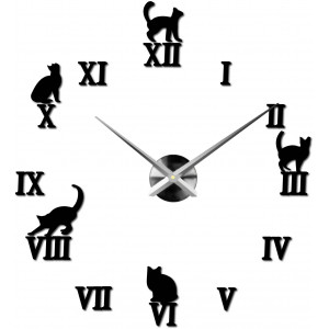 Adhesive wall clock, luxury clock on stent, plastic clock 2